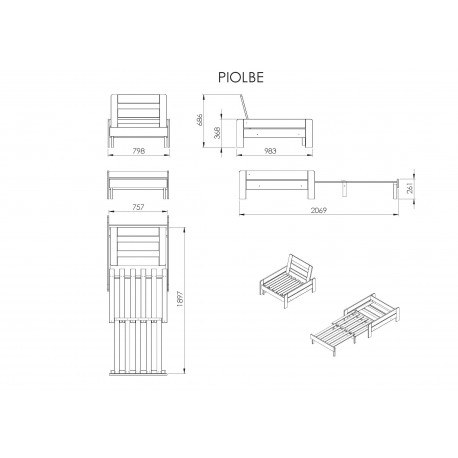 Sovesofa – Pino SofaSeng, hvid