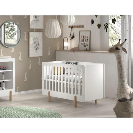 Tremmeseng Smile Baby 60 x 120 cm – hvid