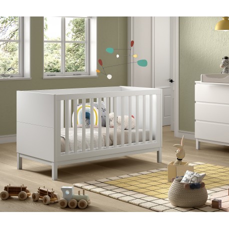 Tremmeseng 70 x 140 cm – Eva, hvid