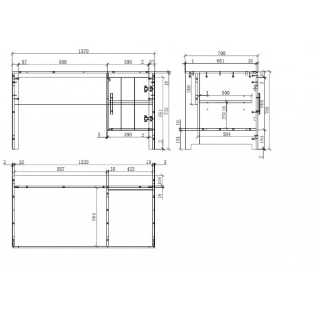 Skrivebord i hvid – Erik