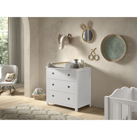 Pusleenhed til kommode – Amori, hvid