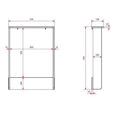 Pusleenhed til kommode – Eva, hvid (90 x 200 cm)