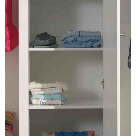 Hylde til garderobeskab – Robin, hvid (ekstra hylde)