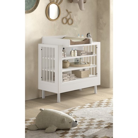 Babymøbler sæt i bøg – Forrest Beech (70 × 140 cm), hvid