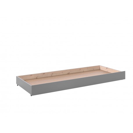 Køjeseng med udtræksseng Pino – grå (H 160 cm)