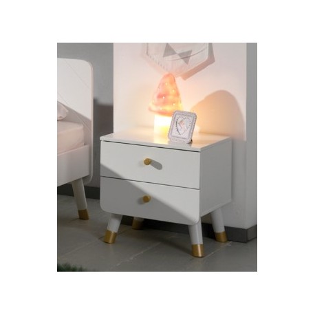 Børnesæt med seng 90 x 200 cm – Billy, hvid