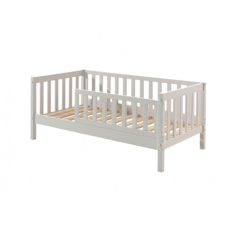 Tremmeseng junior 70 x 140 cm med skuffe – hvid