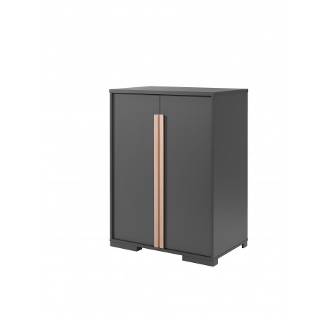 Køjeseng med skrivebord og skab – London sæt 90 × 200 cm, antracit