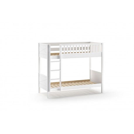 Køjeseng med udtræksseng 90 × 200 – Scott, hvid