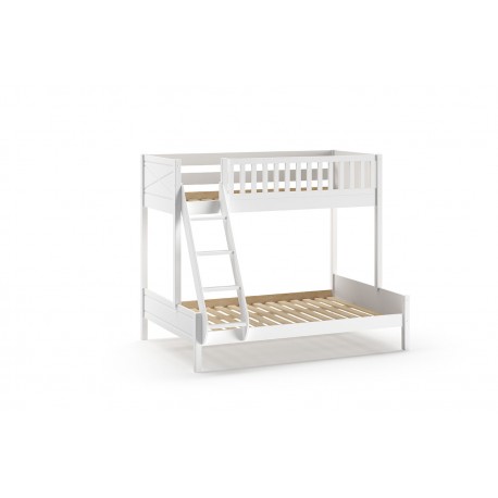 Køjeseng familie med skuffer – Scott, hvid