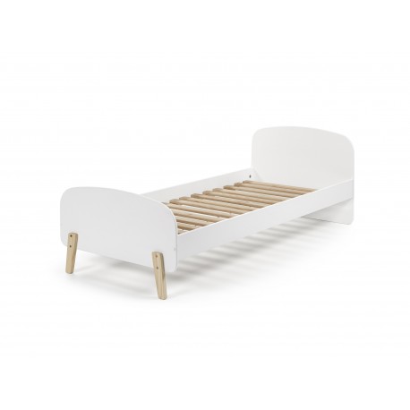 Børneseng med natbord 90 x 200 cm – Kiddy, hvid