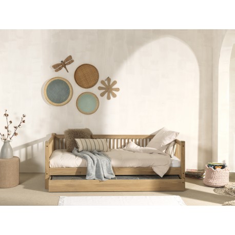 Børneseng med udtræk Forrest Oak (90 × 190/200 cm) – Eg