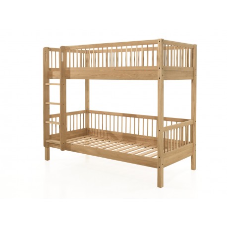 Køjeseng i eg 90 × 200 – Forrest Oak sæt med sengehest