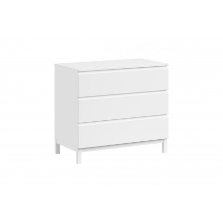 Skiftepuslekommode med tilbehør – Eva Sæt, hvid