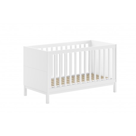 Børneværelsessæt med tremmeseng 70 x 140 – Eva, hvid