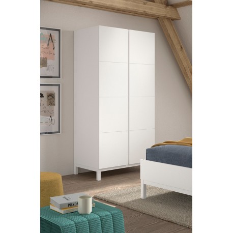 Børneværelsessæt med tremmeseng 70 x 140 – Eva, hvid