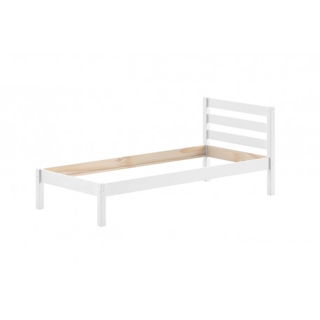 Køjeseng med hjørneløsning 90 x 200 – Pino, hvid