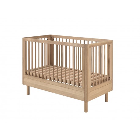 Baby sengesæt med tremmeseng og puslebord – Forrest Oak (60 × 120 cm), eg