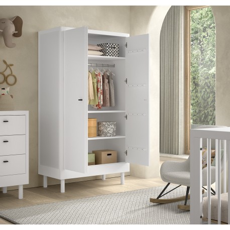 Babyværelse sæt i bøg – Forrest Beech 60 × 120 cm, hvid
