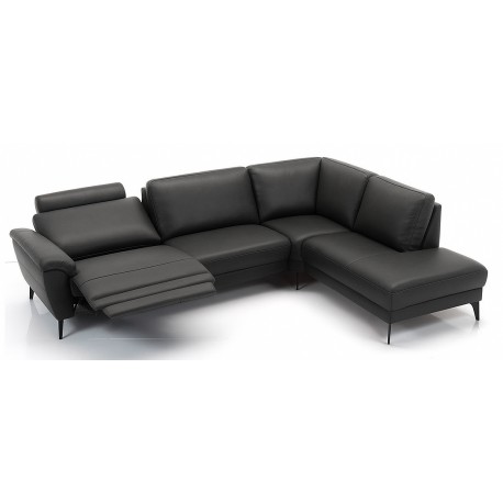 Ballerup LæderHjørnesofa - Højrevendt