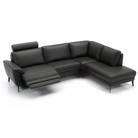 Ballerup LæderHjørnesofa - Højrevendt