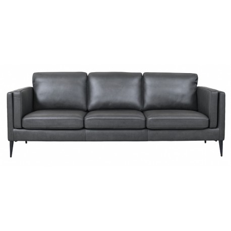 Valencia 3 pers. sofa læder Sort