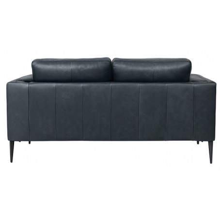 Valencia 2 pers. sofa læder Sort