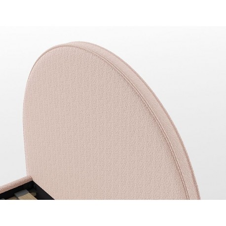 Seng med opbevaring 90 x 200 cm – Moon Rosa bouclé