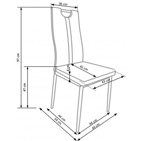 K202 Spisebordsstol Creme