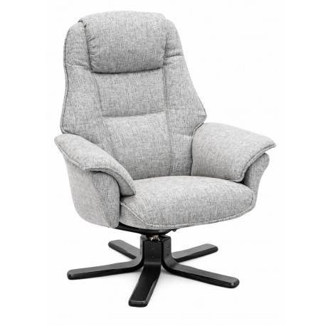 Næsby Drejestol lysegrå Stof