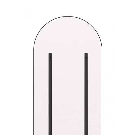 Sarasota Spejl 66 x 193 cm - Sort