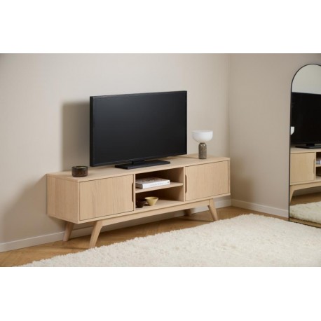 Marte Tv-bord Hvidolieret Eg 160cm