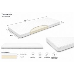 Comfort Foam Topmadras 90 x 200 cm