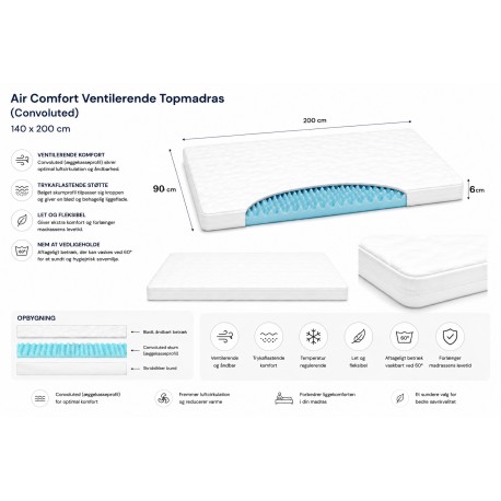 Air Comfort Topmadras 90 x 200 cm