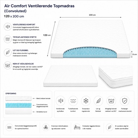 Air Comfort Topmadras 120 x 200 cm