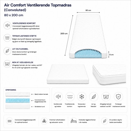 Air Comfort Topmadras 80 x 200 cm