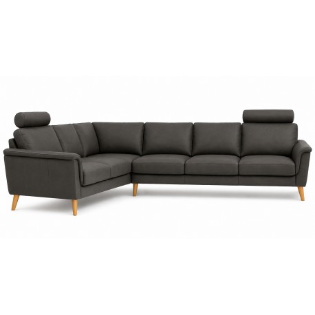 Ballerup Læder Hjørnesofa