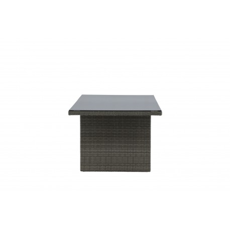 Padova havebord - grå 100 x 200 cm - Rektangulært Udendørs Spisebord