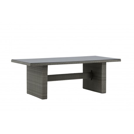 Padova havebord - grå 100 x 200 cm - Rektangulært Udendørs Spisebord