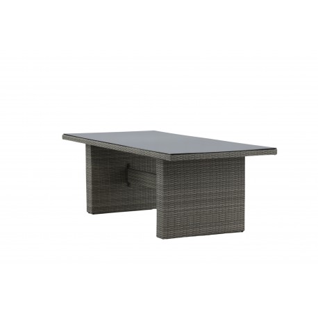 Padova havebord - grå 100 x 200 cm - Rektangulært Udendørs Spisebord
