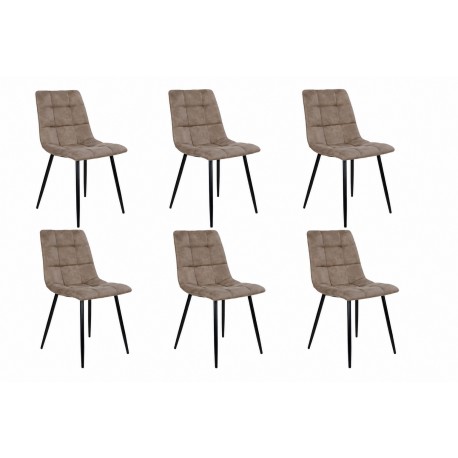 6 x Middelfart Spisebordsstol Brun