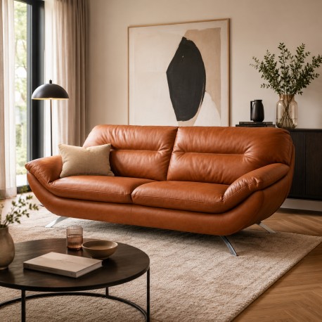 Taastrup 3pers sofa soleda Læder