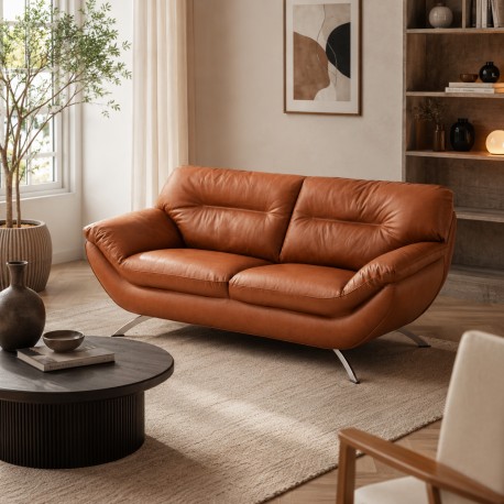 Taastrup 3 + 2 pers sofa soleda Læder