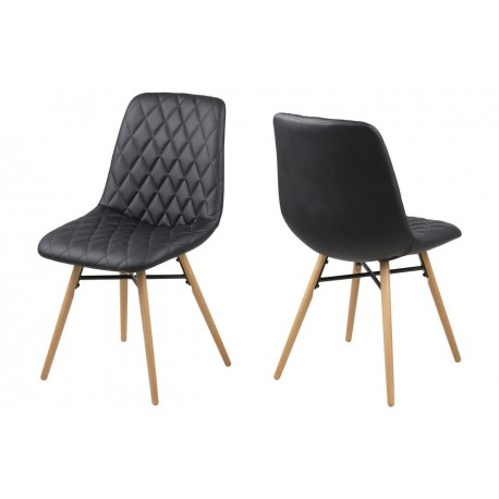 2 x Lif spisebordsstol - sort