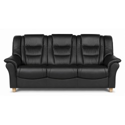 Strib 3 personers sofa Sort