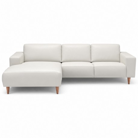 Hjort Knudsen Copenhagen Læder chaiselongsofa venstrevendt