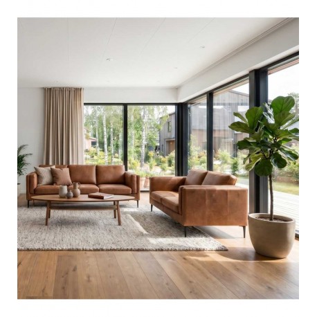 Valencia 3 pers. sofa læder Cognac