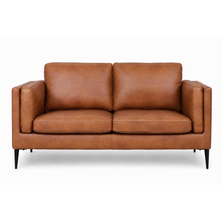 Valencia 2 pers. sofa læder cognac