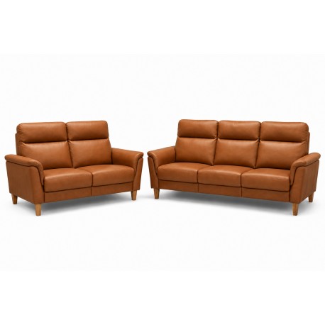 Sæby 3 Pers sofa Cognac