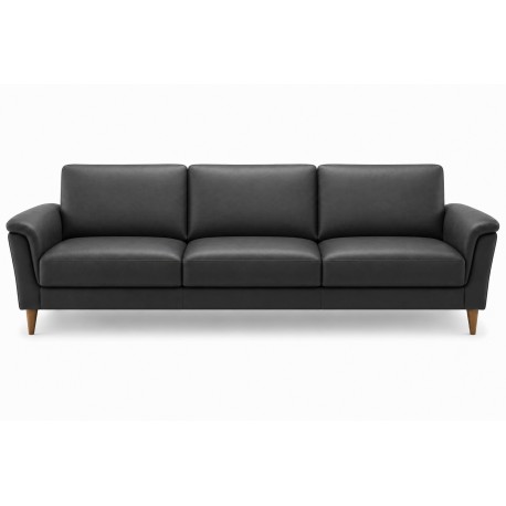 Ballerup 3 pers lædersofa